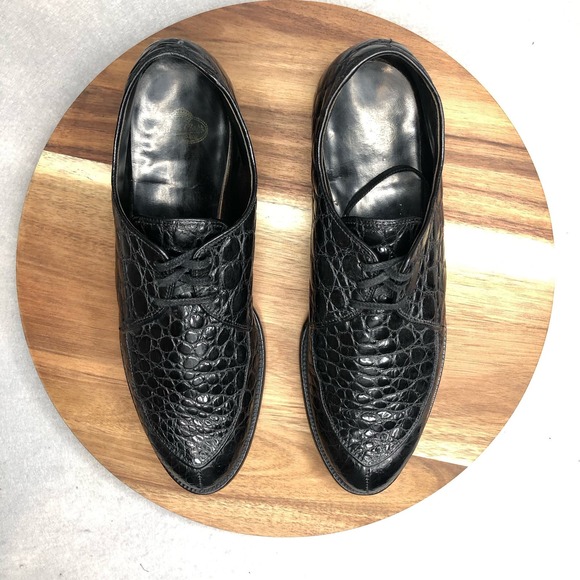 Antique Edwin Clapp‎ Alligator 3-Eyelet Split-Toe Norweger Collector Shoe, Derby - Picture 2 of 10